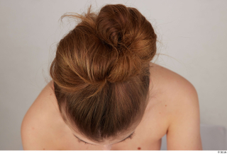 Olivia Sparkle brown hair messy bun 0009.jpg